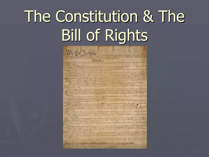 the constitution the bill of rights