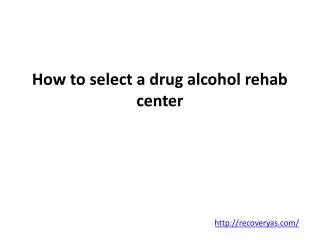 Drug Alcohol Rehab
