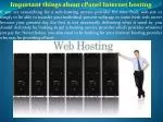 Important things about cPanel Internet hosting - slide 1