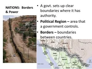 NATIONS: Borders &amp; Power