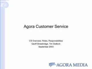 Agora Customer Service