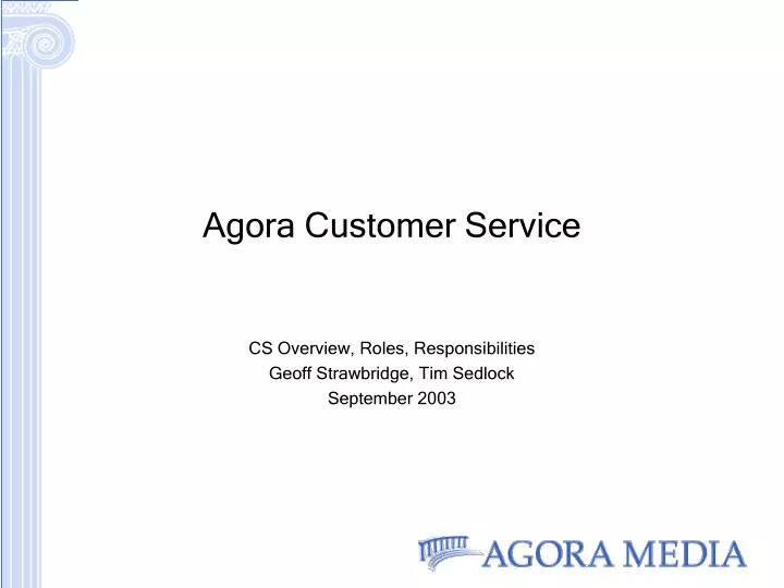 agora customer service