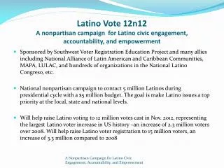 Latino Vote 12n12