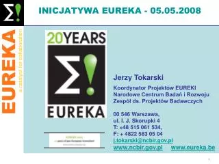 inicjatywa eureka 05 05 2008