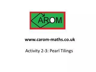 Activity 2-3: Pearl Tilings