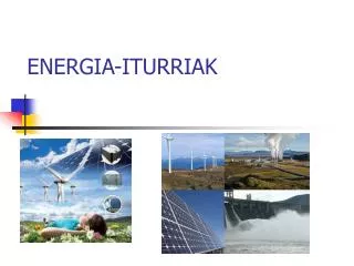 energia iturriak