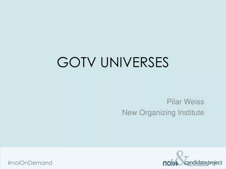 gotv universes