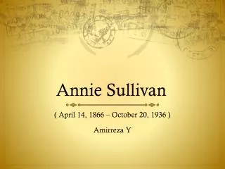 Annie Sullivan