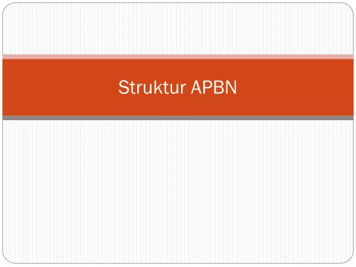 struktur apbn