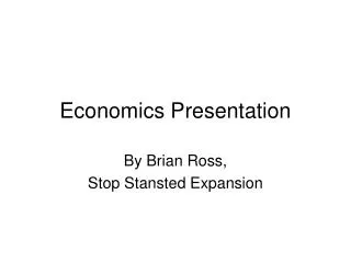 Economics Presentation