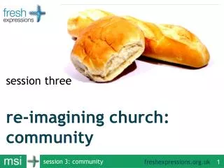 re-imagining church: community