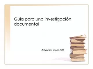 gu a para una investigaci n documental
