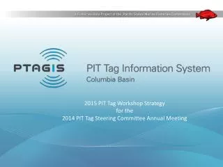 2015 PIT Tag Workshop Strategy for the 2014 PIT Tag Steering Committee Annual Meeting