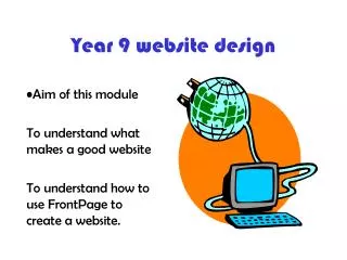 Year 9 website design