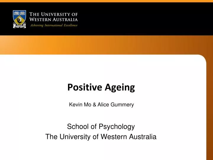 positive ageing