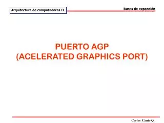 puerto agp acelerated graphics port