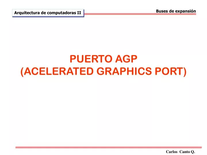 puerto agp acelerated graphics port