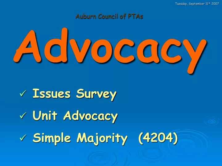 auburn council of ptas advocacy