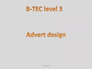 B-TEC level 3