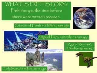 what is prehistory prehistory is the time before there were written records