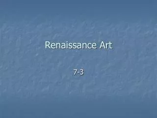 renaissance art