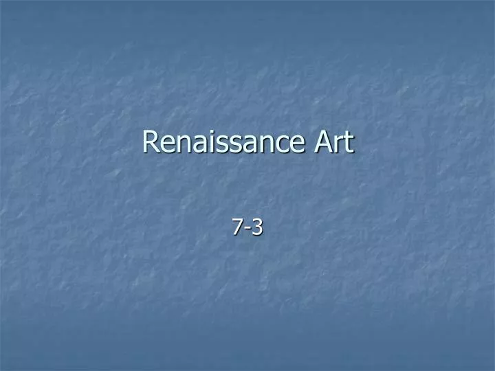 renaissance art