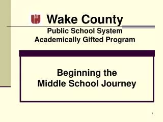 Wake County Public School System Academically Gifted Program