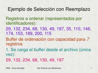 ejemplo de selecci n con reemplazo
