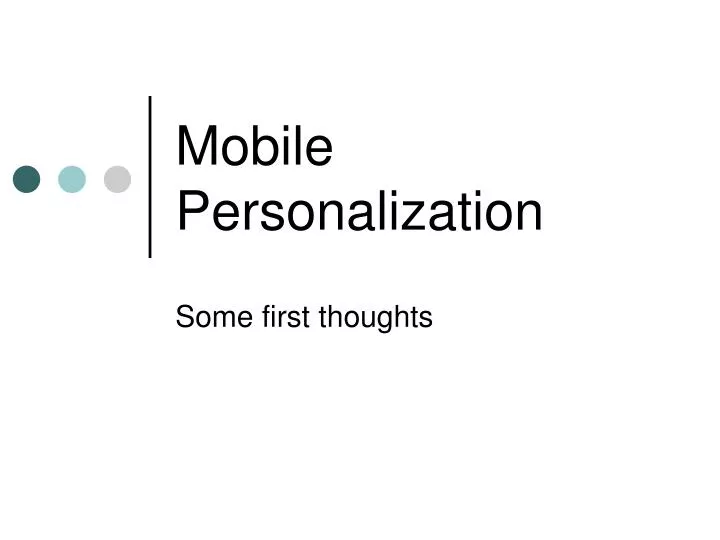 mobile personalization