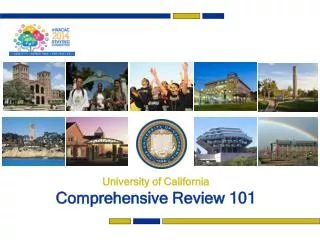 University of California Comprehensive Review 101