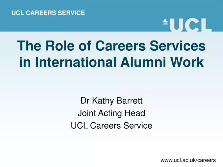 the role of careers services in international alumni work