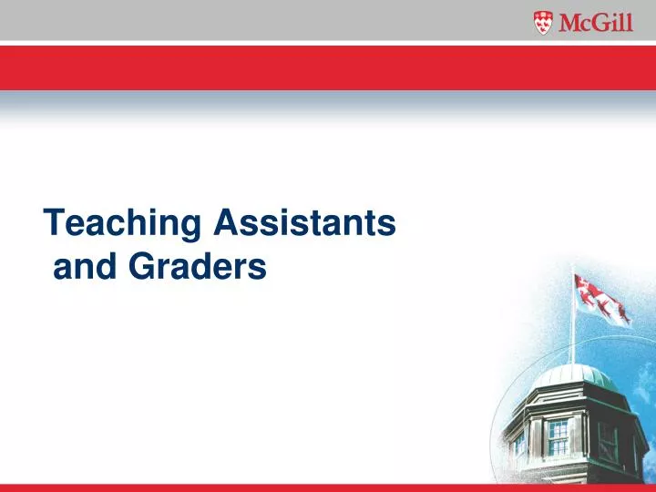 teaching assistants and graders