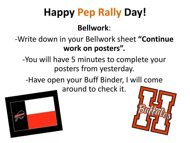 happy pep rally day
