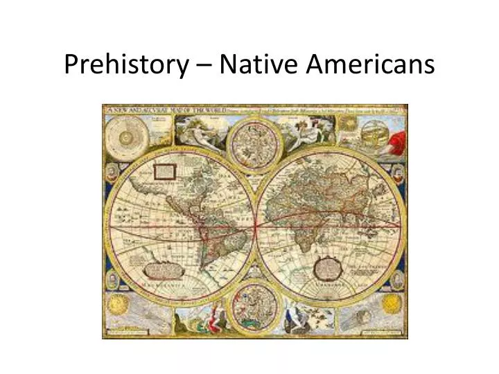 prehistory native americans
