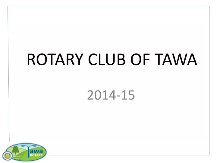 rotary club of tawa