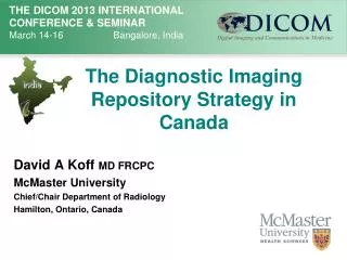 The Diagnostic Imaging Repository Strategy in Canada