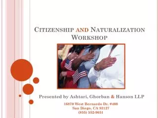 Citizenship and Naturalization Workshop