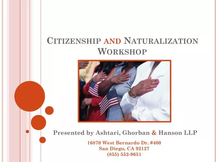 citizenship and naturalization workshop