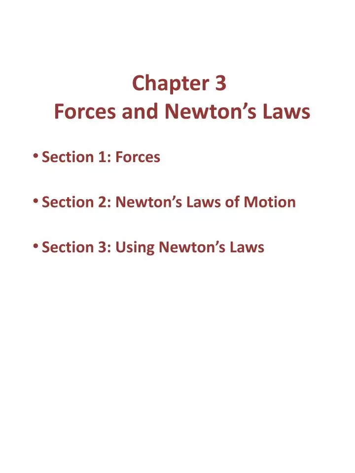 chapter 3 forces and newton s laws