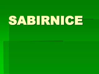 sabirnice