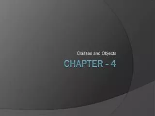 Chapter - 4