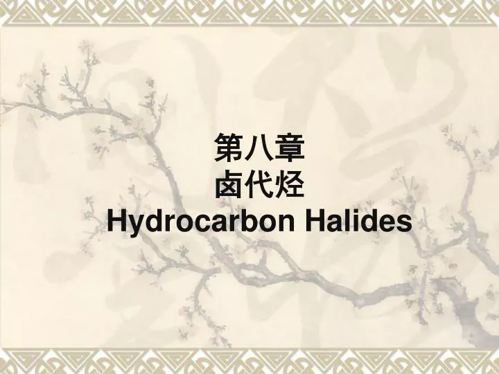 hydrocarbon halides