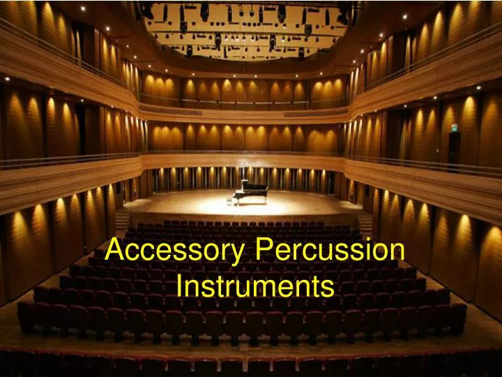 accessory percussion instruments