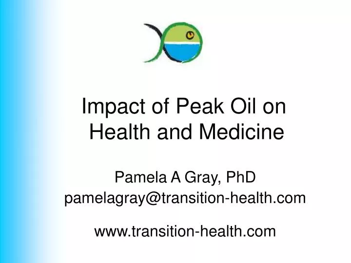 impact of peak oil on health and medicine