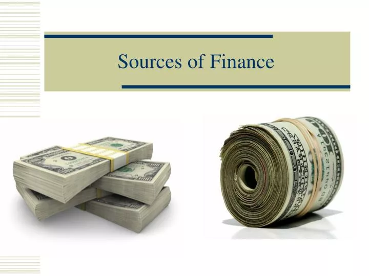 sources of finance