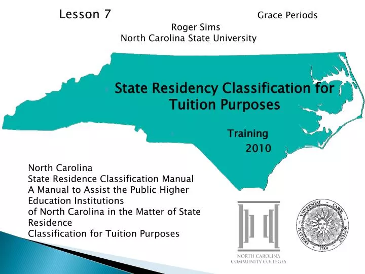 state residency classification for tuition purposes training 2010