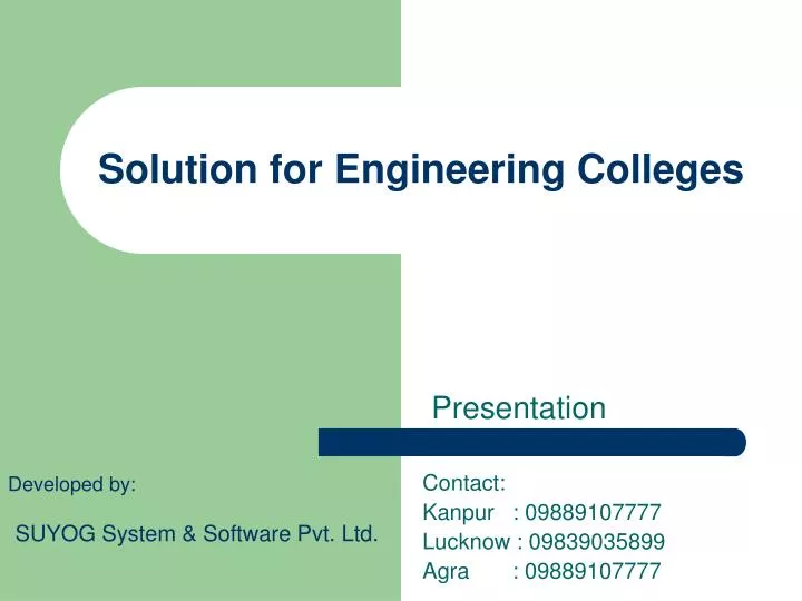 solution for engineering colleges