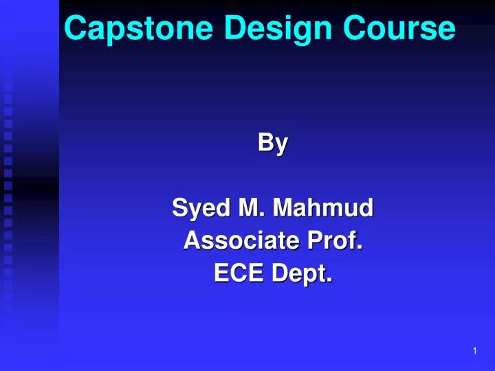 capstone design course
