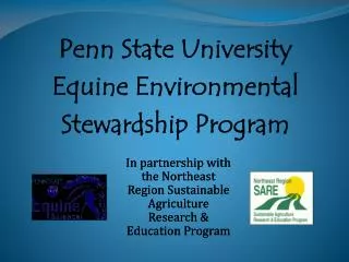 Penn State University Equine Environmental Stewardship Program