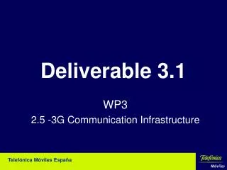 Deliverable 3.1